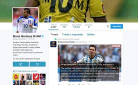 Mario Martínez dedicó varios mensajes en Twitter a Lionel Messi.