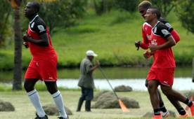 Quiarol Arzú llegó con más de 20 libras de sobrepeso a los entrenamientos del Olimpia. FOTO DIEZ