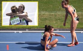 Hamblin se fue al suelo y D'Agostino la auxilió. La imagen le da la vuelta al mundo.