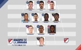 Los centroamericanos Blas Pérez, Alberto Quintero y Roger Espinoza engalanan el 11 ideal de la jornada de la MLS.