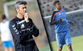 Pep Martí aún no sabe si Choco Lozano arrancará de titular este domingo. Foto tomada Eldia.es