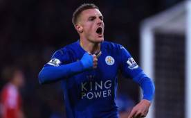 Jamie Vardy ha marcado 18 goles esta temporada con el Leicester.