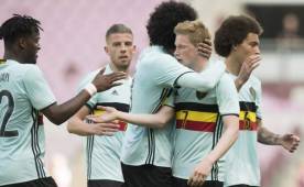 Kevin De Bruyne marcó en el partido amistoso ante los suizos.