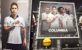 La publicidad que apareció en tiendas estadounidenses y el error al escribir COLUMBIA en lugar de Colombia.