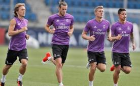 La plantilla madridista regresó a los entrenamientos con una dura sesión.