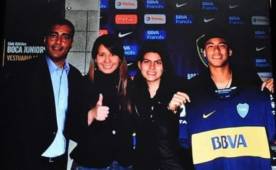 Neymar mostró su admiración y respeto por la camiseta de Boca Juniors.