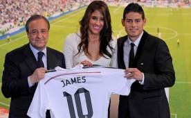 Así asistió Daniela Ospina a la presentación de James Rodríguez como nuevo futbolista del Real Madrid.