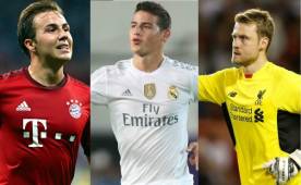 Mario Götze, James Rodríguez y Mignolet son noticia hoy en Europa.