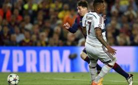 El momento en que Messi dejó helado y en la lona al defensa del Bayern Jerome Boateng.