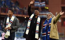 Samuel Eto'o llegó procedente del Everton de Inglaterra a la Sampdoria.