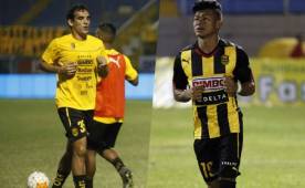 Nicolás Cardozo e Iván 'Chino' López están entre algodones en Real España para la vuelta de semifinal en Tocoa. Foto DIEZ