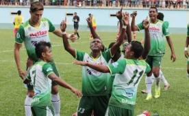 Juticalpa FC aprovechó su condición de local y Wilmer Cruz inicia con pie derecho. Fotos Ronal Aceituno.
