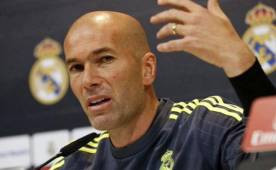 Zidane durante la conferencia de prensa de este sábado.