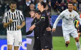 Cristiano Ronaldo lidera la tabla de artilleros de Champions League, pero Di María hizo un tanto histórico en Suecia. Fotos AFP