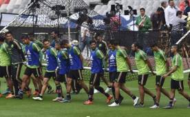 México se preparó con todo para su debut eliminatorio ante El Salvador. Foto AFP