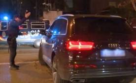 Momento en que Bale no quiso hacer caso a las indicaciones de la policía.