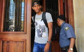 Jerry Bengtson confirmó que jugó lesionado ante México y dijo sentirse 'en deuda' con la afición catracha. Foto Ronald Aceituno