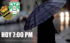 Para la hora del partido entre Real España y Marathón hay pronóstico de lluvia. Toca llevar paraguas. FOTO: DIEZ