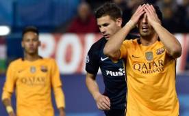 La impotencia de Luis Suárez y Neymar tras la eliminación. Foto AFP.