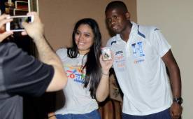 Boniek García y Luis Garrido fueron los primeros legionarios en unirse a la concentración de la Selección de Honduras para los amistosos de septiembre. Foto Neptalí Romero
