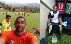 José Mendoza durante un entrenamiento con su club en Venezuela.