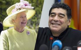 Maradona le ha agradecido a la Reina a través de un vídeo titulado 'Gracias a la reina de Inglaterra por este momento'.