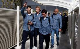 Leo Messi y Luis Suárez no fueron muy bien recibidos en Madrid.