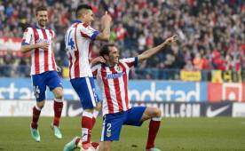 Los goles del Atlético de Madrid fueron obra de Griezmann con un doblete y Godín sentenció el partido.