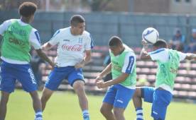 Honduras durante su entrenamiento de este martes en Washington. FOTO Miguel Alvarez
