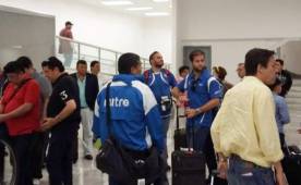 Momento en que la delegación de El Salvador llegaba a México. Foto El Universal