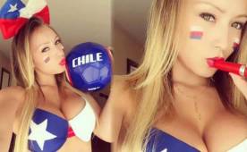 Daniella Chávez volvió locos a sus seguidores con las fotos que colgó y luego borró tras la victoria 2-0 de la Roja sobre Brasil el jueves por las eliminatorias. 'Brasil no existe', dijo.