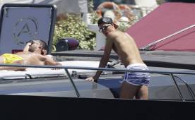 Cristiano Ronaldo junto a sus amigos en Ibiza.