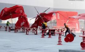 El ambiente en las afueras del estadio es muy pobre. (Fotos: Juan Salgado).