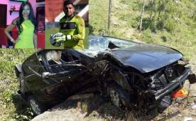 Diana Gabriela Vallecillo, novia del portero del Vida Obed Enamorado, perdió la vida en aparatoso accidente camino a Tegucigalpa. Foto Cortesía