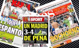 Los titulares de Marca, Sport y AS de España.