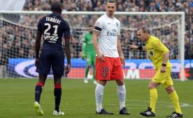 Ibrahimovic anotó dos goles al Burdeos, pero de nada valió porque terminaron perdiendo.