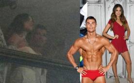Eiza González y Cristiano Ronaldo fueron captados en una discoteca.