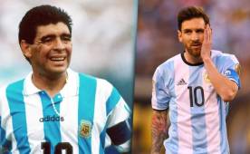 Maradona y Messi, los dos últimos grandes ídolos que jugaron su último partido con Argentina en Estados Unidos.