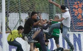 La invasión al estadio Yankel Rosenthal quedó evidenciada.