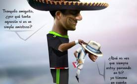 La caricatura que realizó hoy el diario Récord de México.