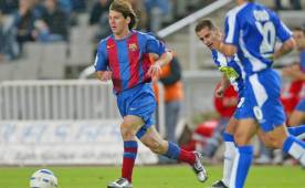 Lionel Messi, en su primer partido en Liga de España con el Barcelona. (FOTO: Cortesía)