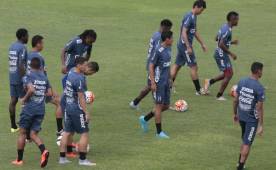 La Sub-23 de Honduras comenzó puso manos a la obra este lunes y el martes disputará dos amistosos. Foto Juan Salgado