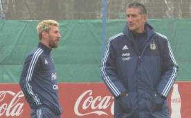 Edgardo Bauza contó en la práctica de este martes con todos los convocados.