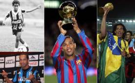Ronaldinho ganó el Balón de Oro en 2005 cuando jugaba para el Barcelona y lo ofreció al Camp Nou.
