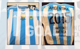 Según GOAL, con esta camiseta Argentina celebraría el título.