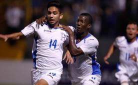 David Sánchez celebró con todo el empate de Honduras ante Estados Unidos que mantiene abierta la posibilidad de clasificar de forma directa al Mundial Sub-17. Foto Delmer Martínez
