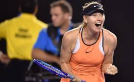 En cuartos, Sharapova se medirá a la ganadora del partido entre Serena Williams, y la rusa Margarita Gaspayan. Foto AFP