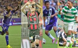 Bryan Róchez, Carlos Discua, Andy Najar y Emilio Izaguirre.