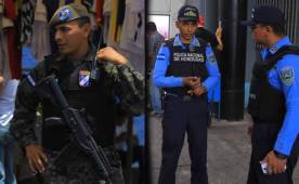Elementos de seguridad ya vigilan el estadio Nacional, tanto dentro como fuera del mismo.