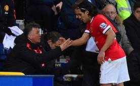 Radamel Falcao no está teniendo el rendimiento esperado con el Manchester.